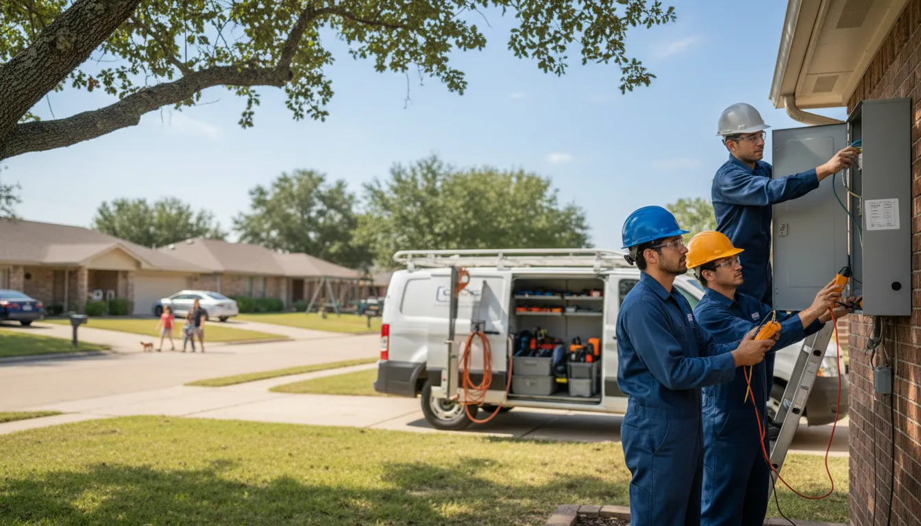 Certified electrician providing emergency electrical services in Gilbertville, IA
